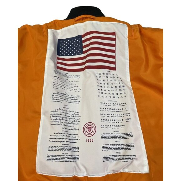 Alpha Industries Ma-1 Bomber Jacket Olive Green Reversible Lined Unisex XS Nylon - Picture 7 of 16